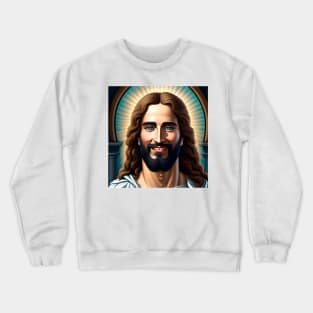 Jesus Christ smiling Crewneck Sweatshirt